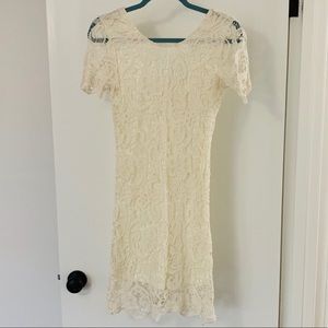 Ezra Cream Lace Dress
